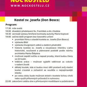 Noc kostelů 2026